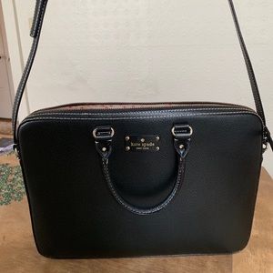 Kate Spade Black 15-in Saffiano Leather Laptop Bag